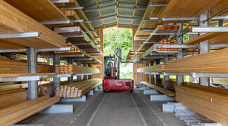 Draagarmstellingen voor lange goederen