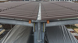 draagarmstellingen met dak