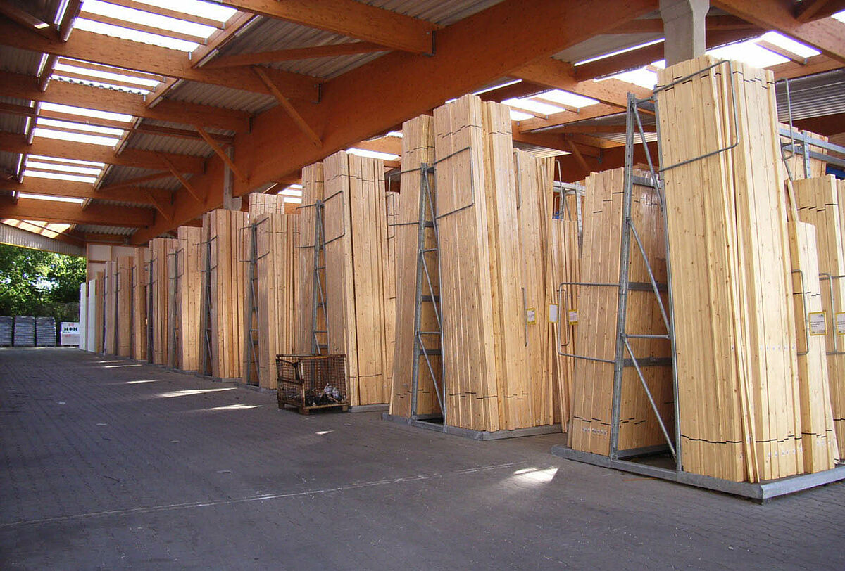 vertical racking system for timber traders